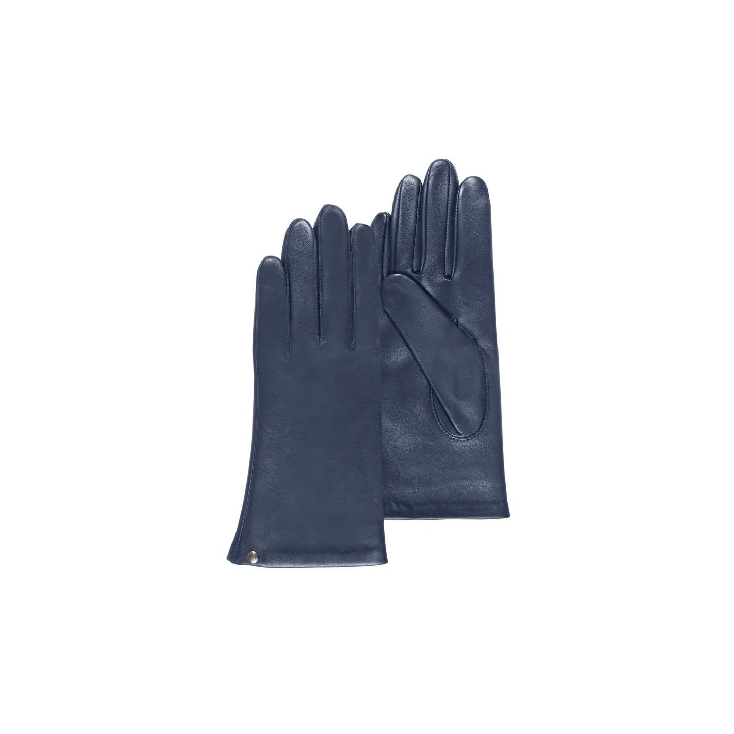 Gants Femme Cuir Doublé Soie Marine- Isotoner  Reference : 16997 | Chapellerie Traclet