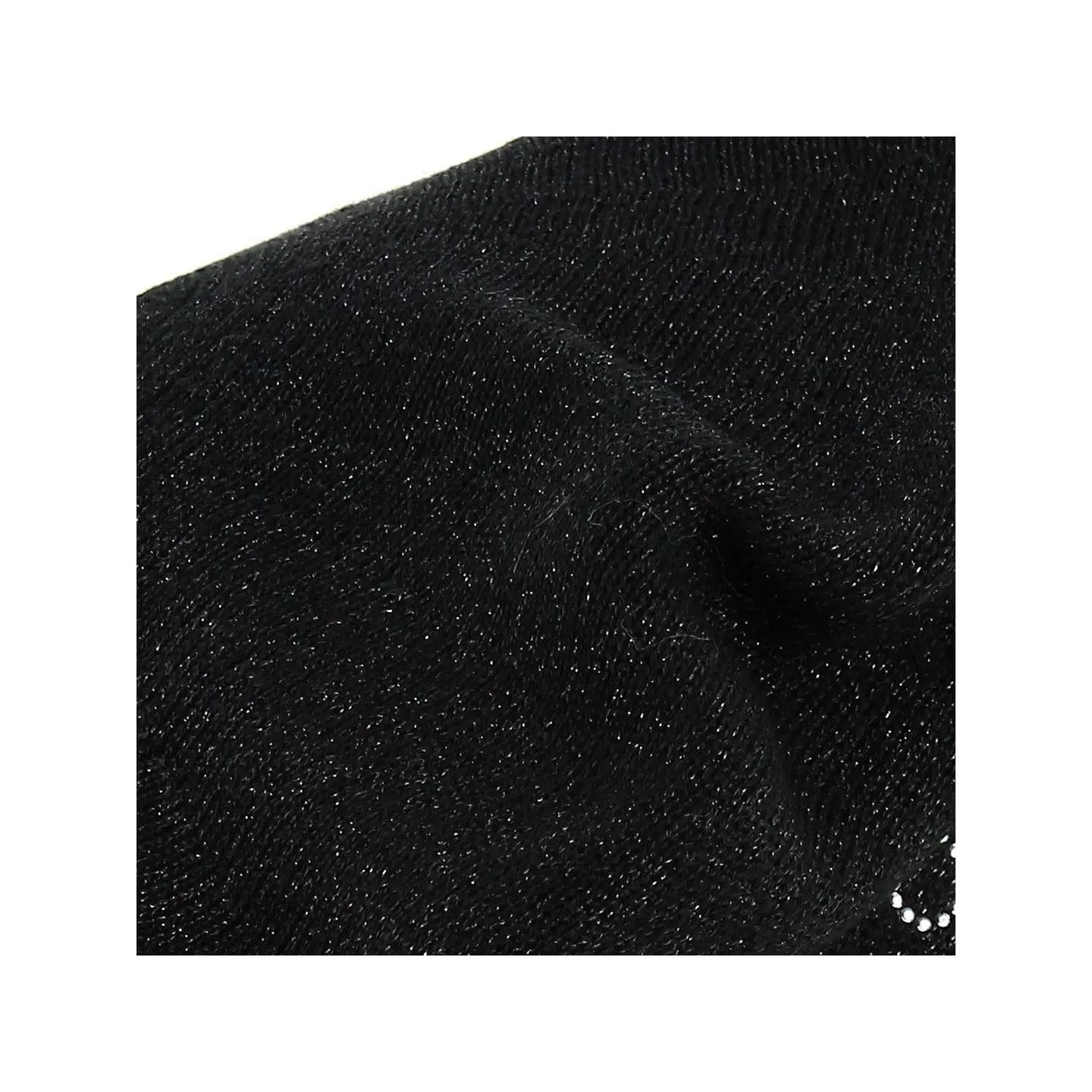 BÉRET “ÉLÉGANT” BLACK DOUBLE LAYER & BLACK LUREX| Chapellerie Traclet