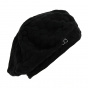 "PRINCESSE" BLACK DOUBLE LAYER BERET