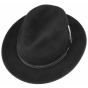 Chelsea Vitafelt Black Fedora Hat - Stetson