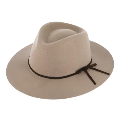 Chapeau feutre laine Traveler uni beige