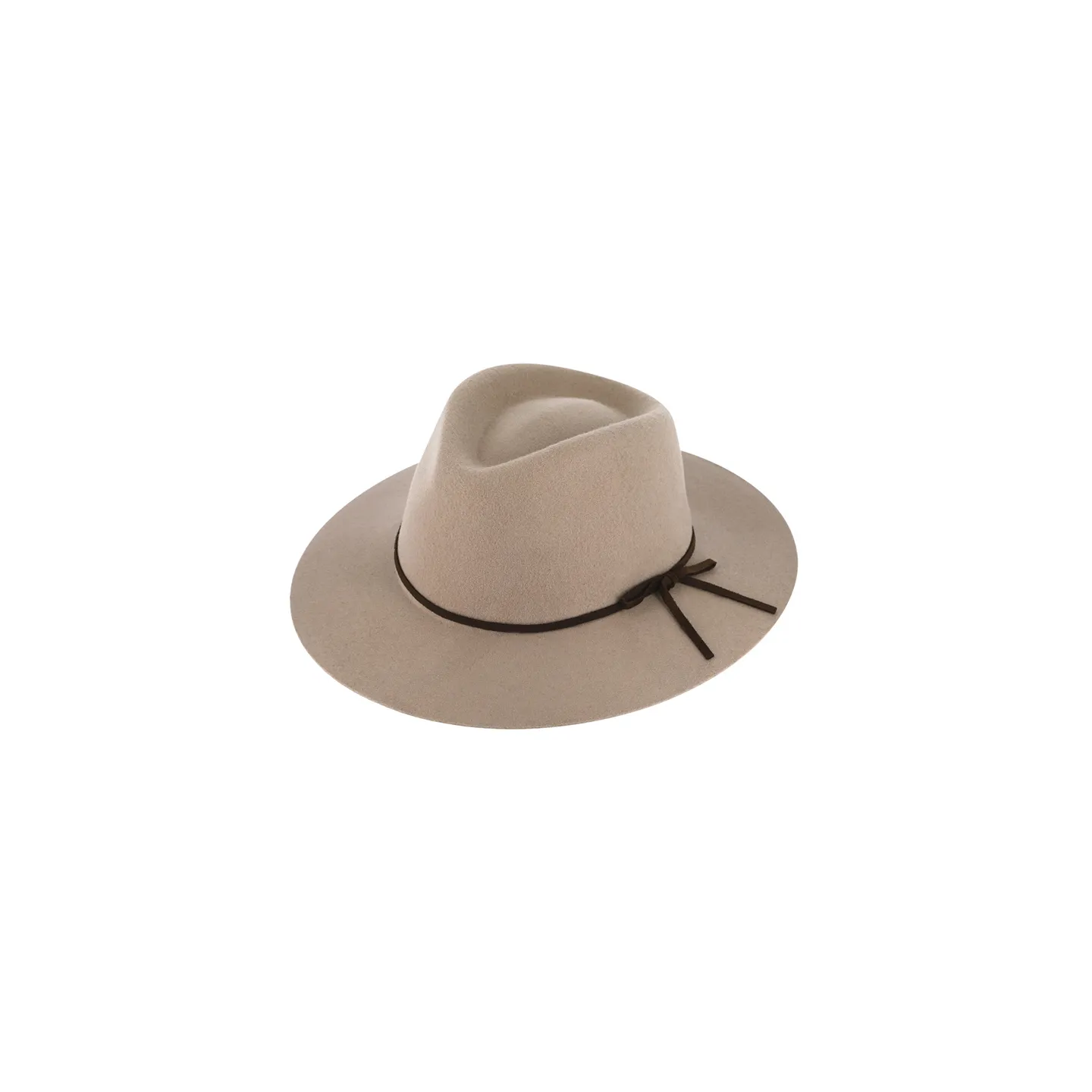 Chapeau feutre laine Traveler uni beige