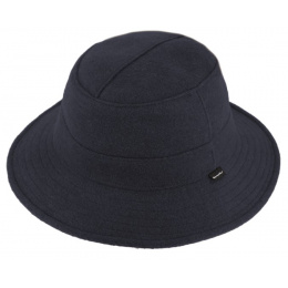 Navy Wool Yakoutie Bucket Hat SympaTex® - Traclet