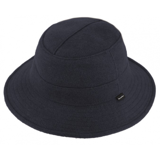 Navy Wool Yakoutie Bucket Hat SympaTex® - Traclet