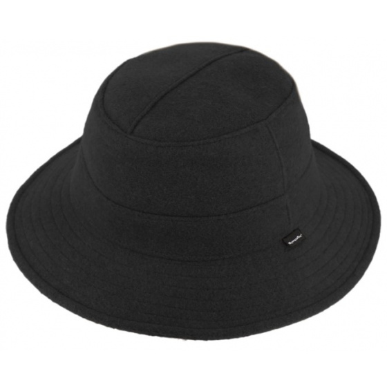 Yakoutie SympaTex® Wool Black Bucket Hat - Traclet