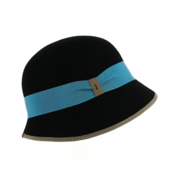 Black Cloche hat