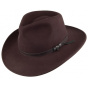Traveller Lombardy Hat Wool Felt Brown - Traclet
