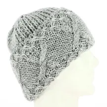 Florinda Wool & Alpaca Gray Beanie - Traclet Reference: 5883 | Traclet Hat Shop