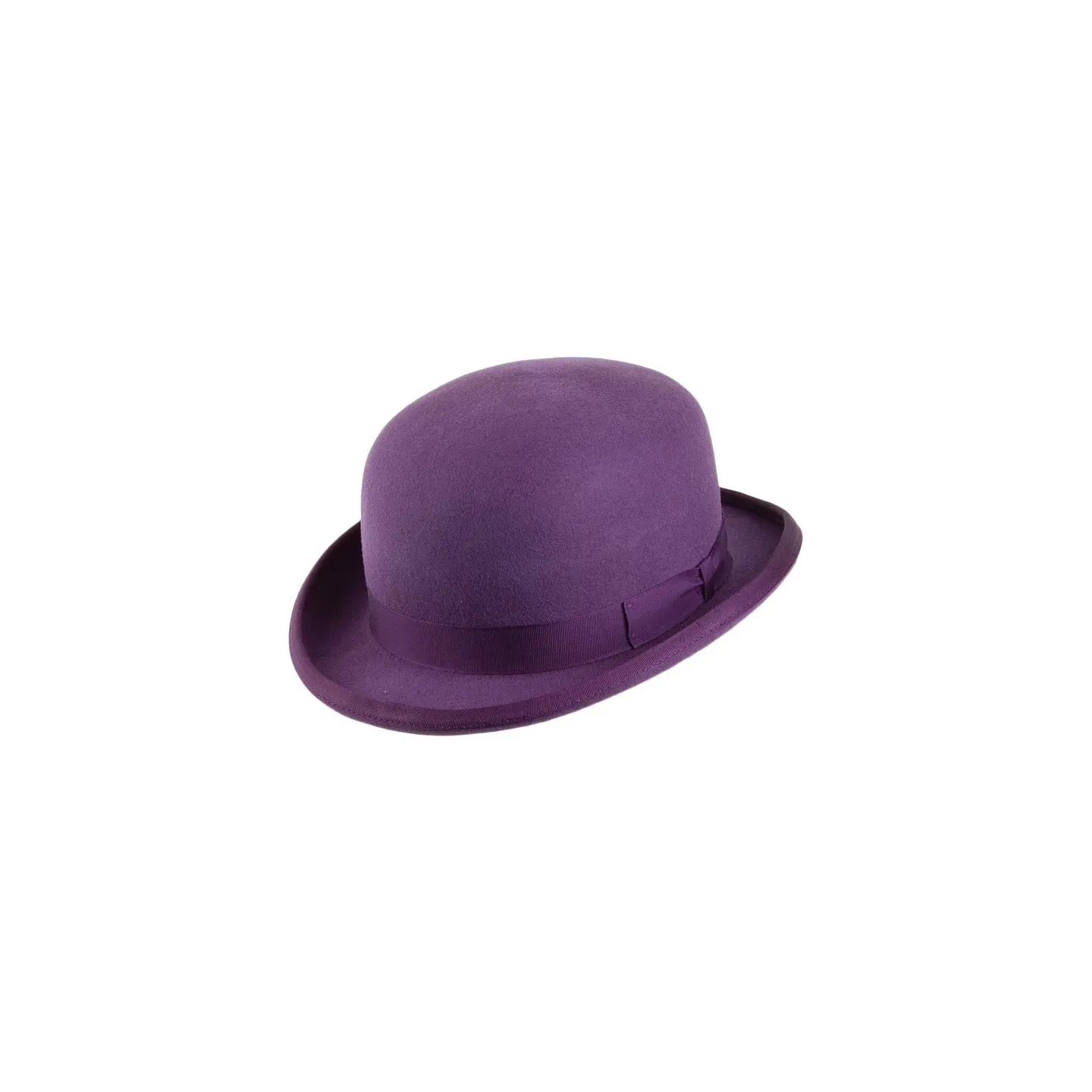 Chapeau Melon Feutre Laine Violet - Traclet