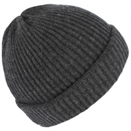 Dunkerque Knit Wool Anthracite Hat - Traclet