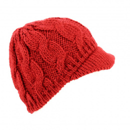 Bonnet épais en laine verte, bonnet d'hiver confortable fait main,  accessoires d'automne unisexes, Seigle -  France