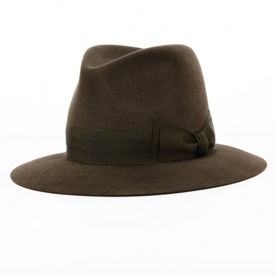 Chapeau Indiana Jones Marron Feutre Poil - Forme Originale