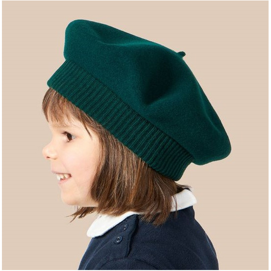 Béret Margaux Enfant Vert Botanique - Héritage par Laulhère