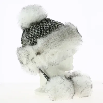White Pompom Beanie - Starling