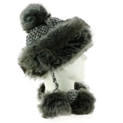 Grey Pompom Beanie - Starling Reference: 19284 | Traclet Hat Shop