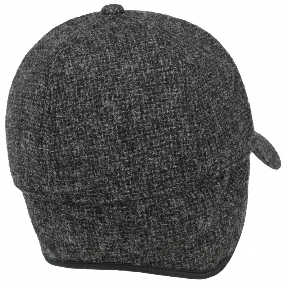 Portland Baseball Cap with Ear Flaps Anthracite - Stetson