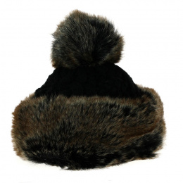Tania black pompom hat- Starling