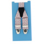 Pink Suspenders With Small Flowers