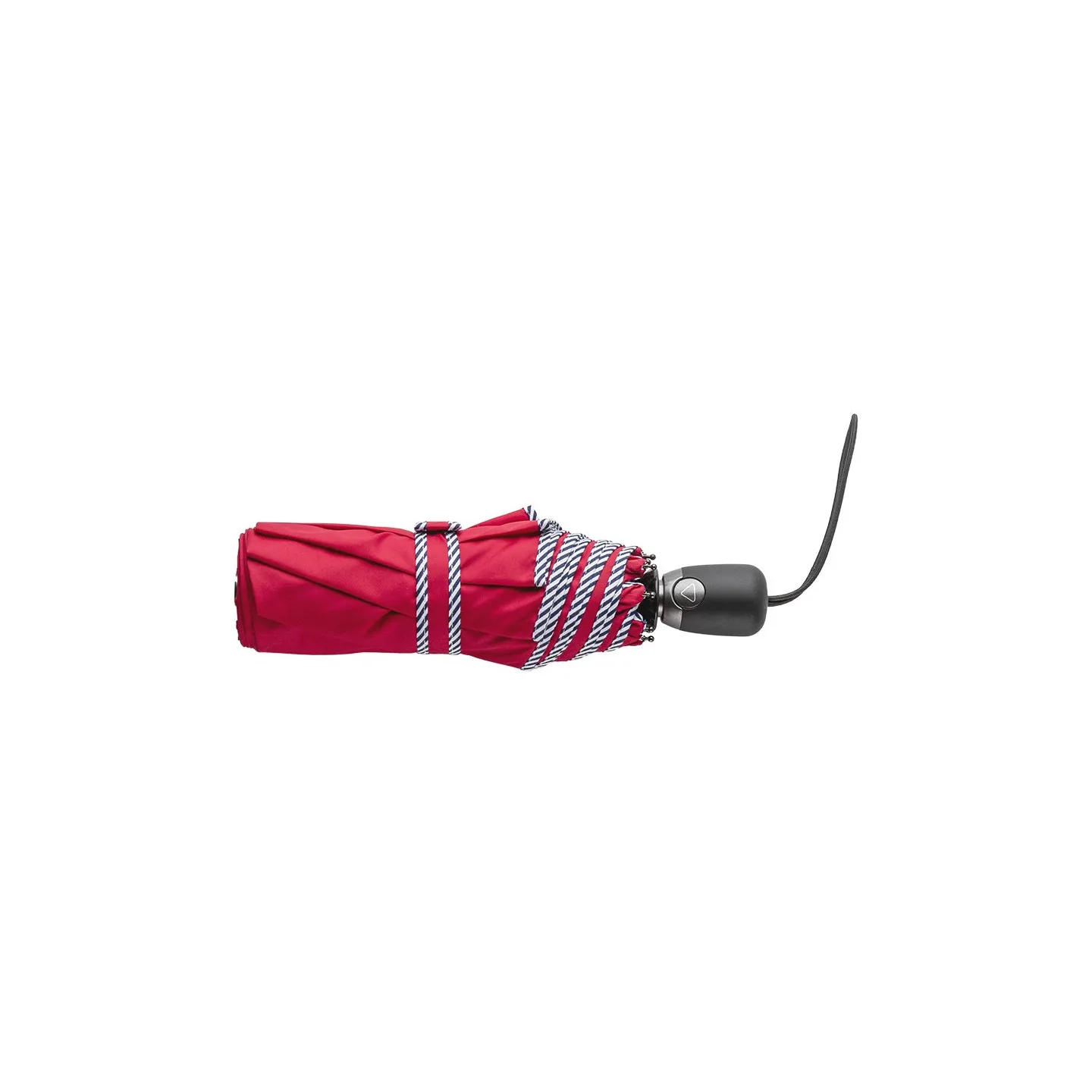 Parapluie Femme Opale Rouge Finition Rayures - Piganiol Reference : 19303| Chapellerie Traclet