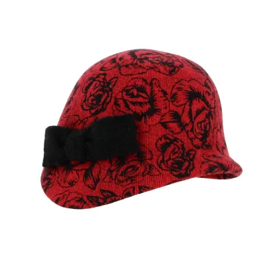 Women's soft red cloche hat - women's hat purchase Reference: 2358 | Traclet Hat Shop