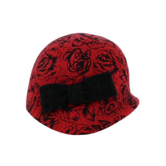 Chapeau cloche rouge Manon Chapeau cloche rouge Manon