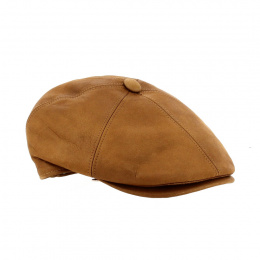 Casquette Cuir Wayne Camel - Traclet