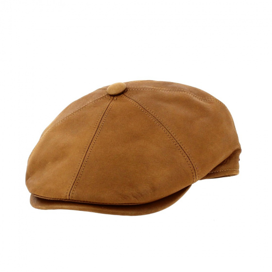 Casquette Cuir Wayne Camel - Traclet
