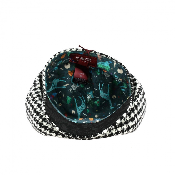 casquette tokio pied de poules- Traclet casquette tokio pied de poules- Traclet