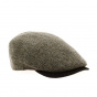 Napoli Shetland Flat Cap with ear flaps Taupe - Traclet