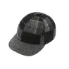 Casquette Baseball Aoste Patchwork Laine Anthracite - Traclet