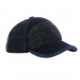 Navy Baseball Cap with Ear Flaps patch - Traclet