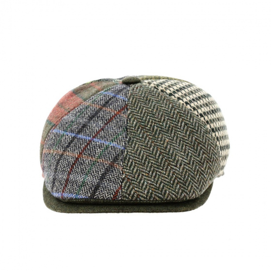 Dijon Patchwork Wool Cap - Traclet Dijon Patchwork Wool Cap - Traclet