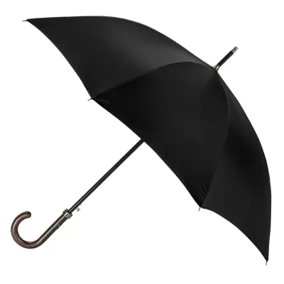 Black Automatic Walking Stick Umbrella for Men - Piganiol Reference: 19341 - TRACLET hat shop