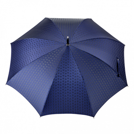 Parapluie Canne Femme Noir Finition Marinière - Piganiol Parapluie Canne Femme Noir Finition Marinière - Piganiol