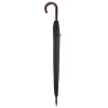 Women's Black Walking Umbrella with Sailor Stripe Finish - Piganiol Reference: 19344 - TRACLET hat shop