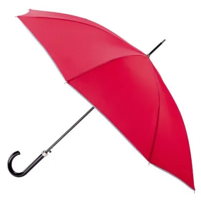 Women's Red Walking Umbrella with Sailor Finish - Piganiol Reference: 19345 - TRACLET hat shop