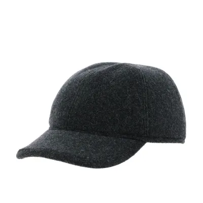 Anthracite Wool Baseball Cap - Traclet Reference: 8572 | Traclet Hat Shop