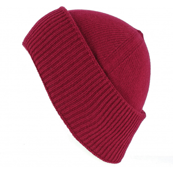 Red Wool Cousteau Beanie Made in France - Traclet