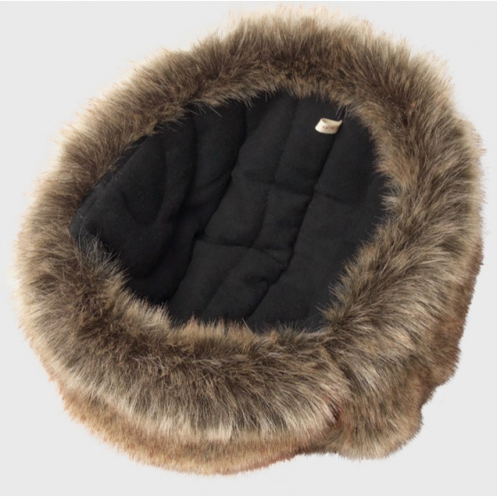 Chapka Imperméable Reflex Fausse Fourrure Orange