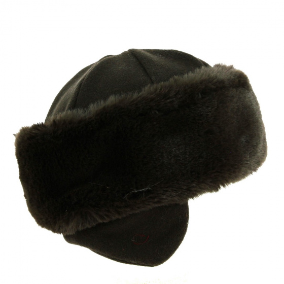 Chamonix Fur Beanie made in France - Brown
