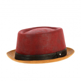 trilby leather hat