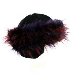 Toque Chamonix Fourrure made in france- violet