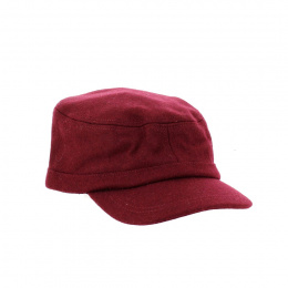 Burgundy Army Cap Cockney - Traclet