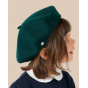 Children's Beret Petit Basque Botanical Green - Heritage by Laulhère