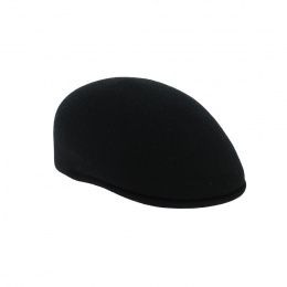 Navy wool rounded cap with ear flaps - Traclet