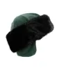 Toque Chamonix Fourrure - Vert Sapin
