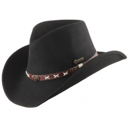 Smokey Western Felt Hat Black - Scippis