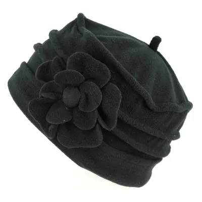 Paris Fleece Flower Beanie - Traclet Reference: 19395| Traclet Hat Shop