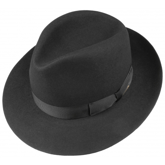 Stetson - Penn Black Fur Felt Bogart Hat