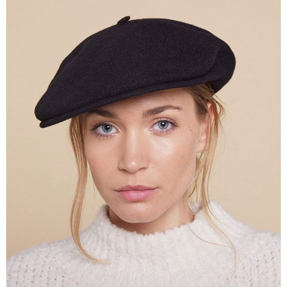 St Jean Black Beret Cap - Heritage by Laulhère St Jean Black Beret Cap - Heritage by Laulhère